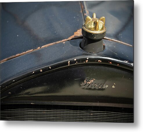 Ford Metal Print featuring the photograph Antique Ford by M Kathleen Warren