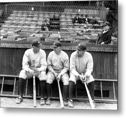 American League Baseball Metal Print featuring the photograph Babe Ruth by New York Daily News Archive