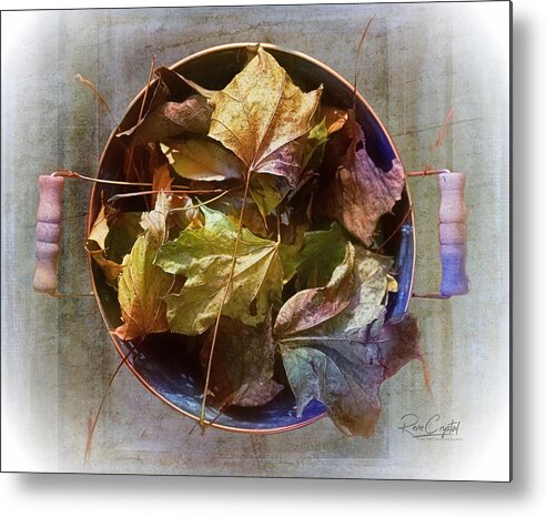 Autumn Metal Print featuring the photograph Big Bucket Of Change by Rene Crystal