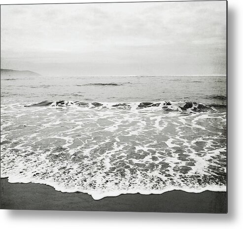 Ocean Metal Print featuring the photograph Black Sand by Lupen Grainne