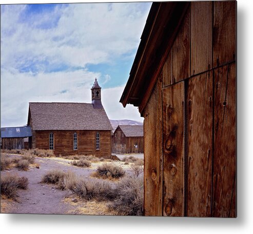 California Metal Print featuring the photograph Bodie Church by Tom Daniel