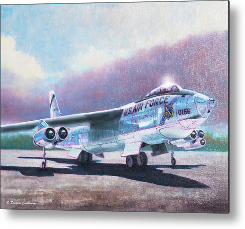Aviation Metal Print featuring the painting Boeing B-47 Stratojet by Douglas Castleman