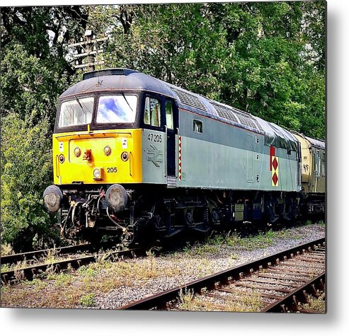 British Rail Metal Print featuring the photograph BR Class 47 Diesel Locomotive by Gordon James