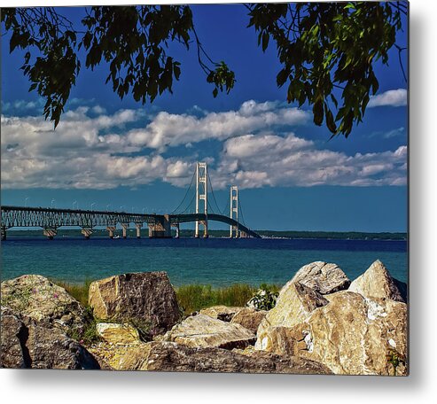 America Metal Print featuring the photograph Bridge to the U.P. by Nick Zelinsky Jr