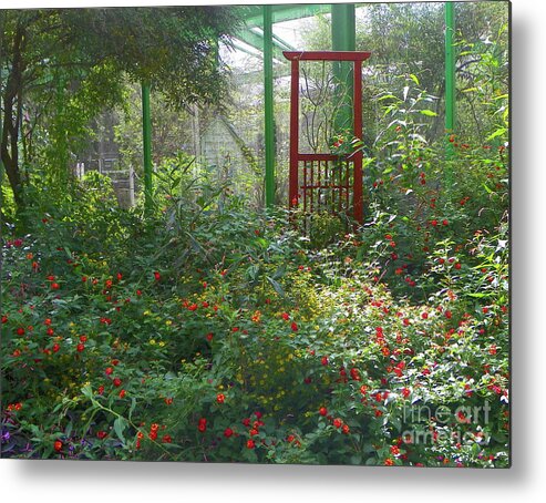  Metal Print featuring the photograph Butterfly Garden by Shirley Moravec