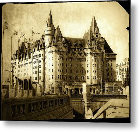 Ottawa Metal Print featuring the photograph Chateau Laurier - A century of existence by Tatiana Travelways