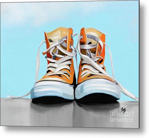 Tammy Lee Metal Print featuring the painting Chucks by Tammy Lee Bradley