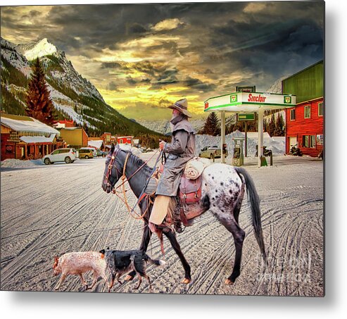 Cowboys Metal Print featuring the photograph Cowboy Artistry by DB Hayes