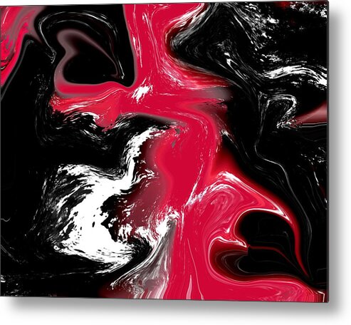  Metal Print featuring the digital art Creation of the Dark Knight by Michelle Hoffmann