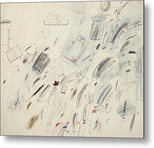 Cy Twombly Metal Print featuring the painting Cy Twombly, Bolsena by Dan Hill Galleries