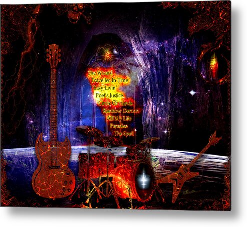 Demons And Wizards Metal Print featuring the digital art Demons And Wizards by Michael Damiani