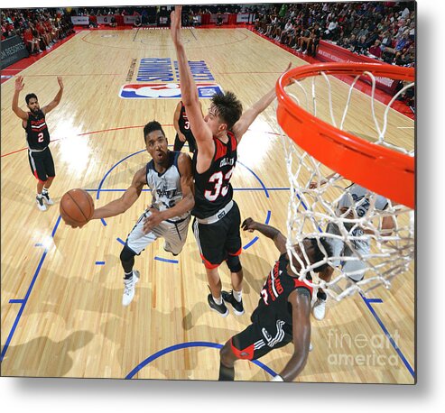 Nba Pro Basketball Metal Print featuring the photograph Donovan Mitchell by David Dow