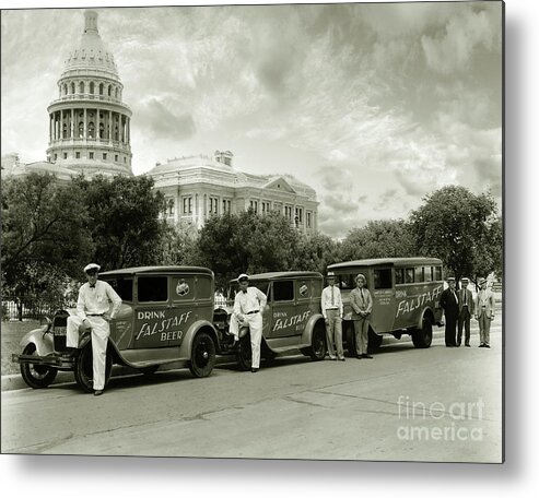 Prohibition Metal Print featuring the photograph Drink Falstaff Beer by Jon Neidert