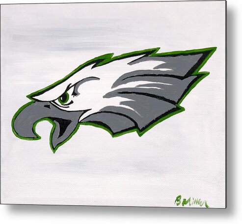 Eagles Metal Print featuring the painting Eagles Painting by Britt Miller