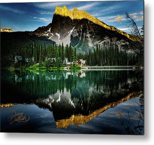 Emerald Lake Lodge  Yoho National Park B.c. Metal Print featuring the photograph Emerald Lake Lodge by Darcy Dietrich