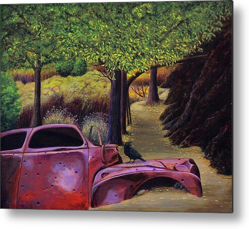 Kim Mcclinton Metal Print featuring the painting End of the Road by Kim McClinton