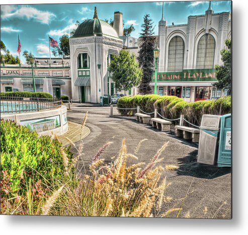  Amusement Park Beach Metal Print featuring the photograph Entrance to Playland by Cordia Murphy