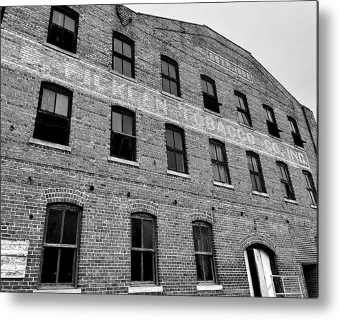 Ficklen Metal Print featuring the photograph Ficklen Tobacco BW by Lee Darnell