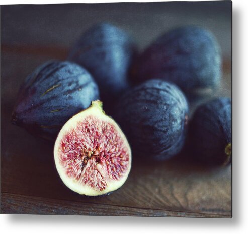 Fig Still Life Metal Print featuring the photograph Figs One by Lupen Grainne