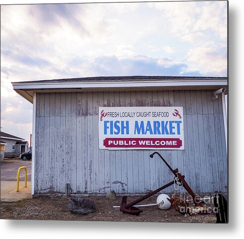 Fish Market Metal Print featuring the photograph Fish Market by Mary Capriole