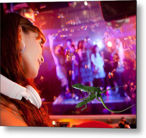 Nightclub Metal Print featuring the photograph Freaky in da Club by Lee Darnell