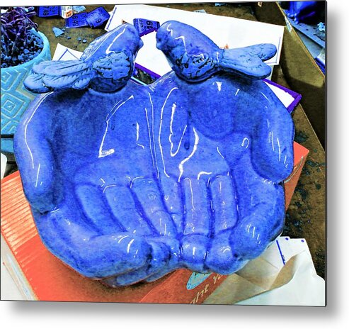 Hands Metal Print featuring the photograph Giving Hands by Andrew Lawrence