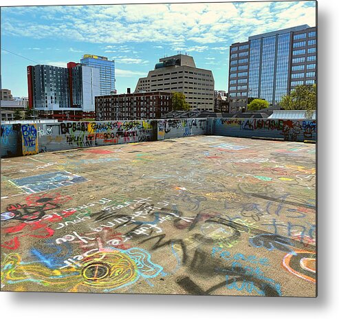 Graffiti Metal Print featuring the photograph Graffiti on the Top Deck by Lee Darnell