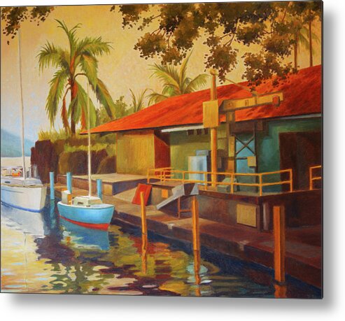 Hilo Hawaii Metal Print featuring the painting Hilo by Thu Nguyen