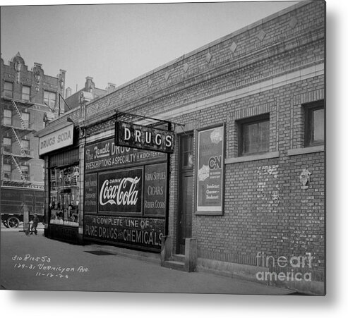 1926 Metal Print featuring the photograph Inwood Pharmacy by Cole Thompson