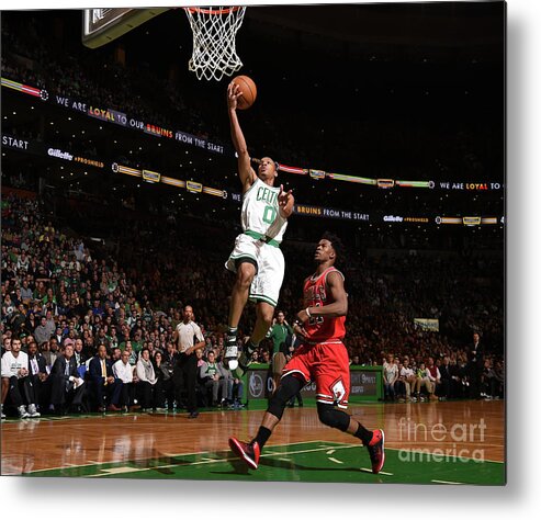 Nba Pro Basketball Metal Print featuring the photograph Jimmy Butler and Avery Bradley by Brian Babineau