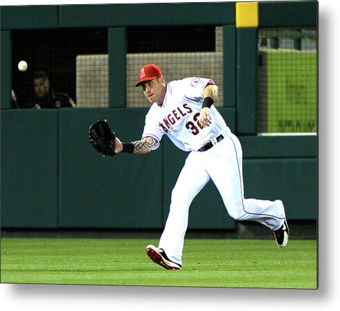 American League Baseball Metal Print featuring the photograph Josh Hamilton and Dustin Ackley by Harry How