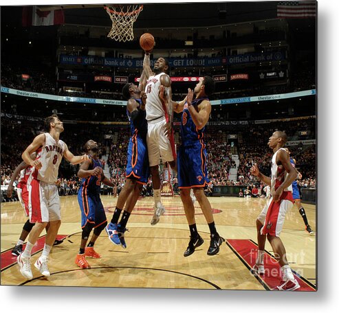 Landry Fields, Amir Johnson, and Amar'e Stoudemire Metal Print by