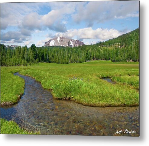 Alpine Metal Print featuring the photograph Lassen Peak and Kings Creek by Jeff Goulden