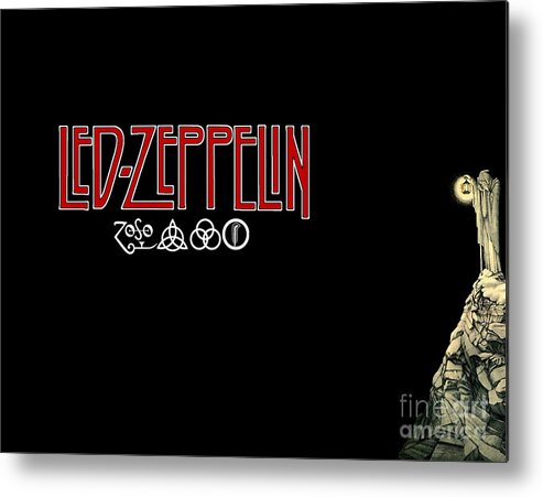 Led Metal Print featuring the photograph Led Zeppelin by Action