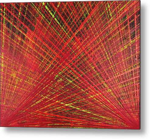  Metal Print featuring the painting Life Lines 17 by Embrace The Matrix