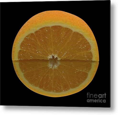 Macro Orange Metal Print featuring the photograph Macro Kitchen Photo 3 by Donna Mibus