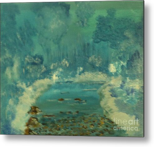 Ice Metal Print featuring the painting Magical Ice Painting # 320 by Donald Northup