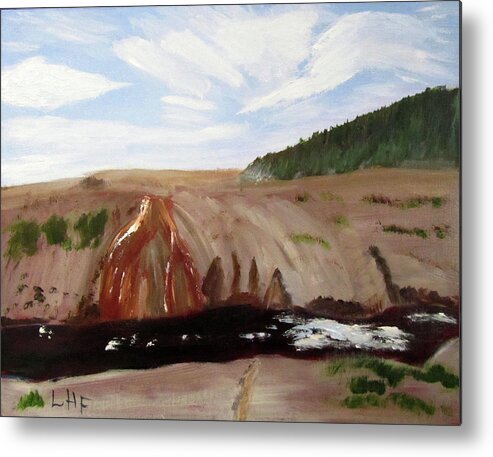 Yellowstone Metal Print featuring the painting Memories of Travel Days by Linda Feinberg