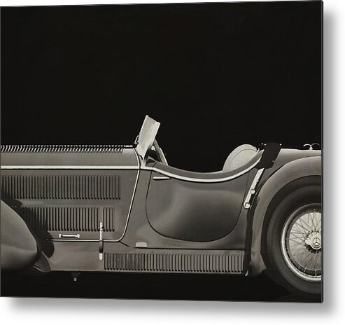1930 Metal Print featuring the painting Mercedes - Benz SSK710 1930 by Jan Keteleer