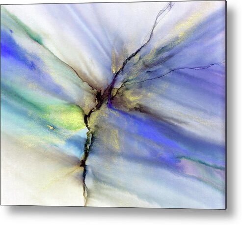 Abstract Metal Print featuring the painting Morning Has Broken by Kimberly Deene Langlois