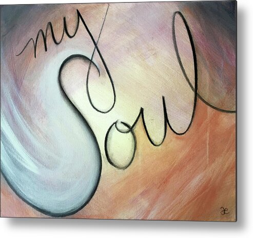 Art Metal Print featuring the painting My Soul by Anna Elkins