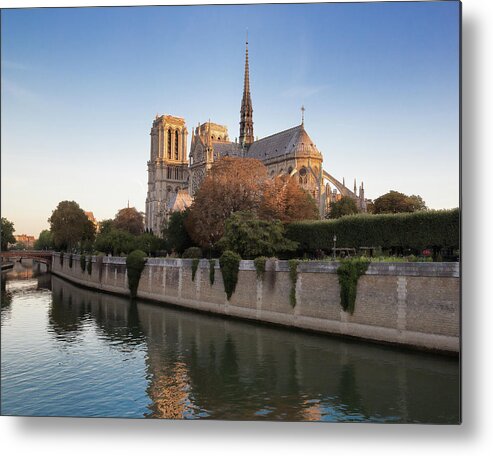 Europe Metal Print featuring the photograph Notre Dame Cathedral First Light by Jemmy Archer