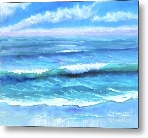 Pacific Metal Print featuring the painting Ocean by Mary Scott
