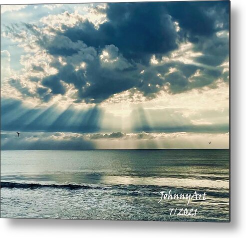 St Augustine Beach Florida Usa Metal Print featuring the photograph Ocean View by John Anderson