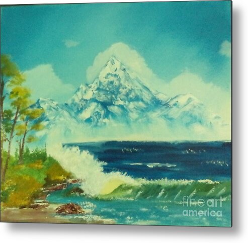 Seascape Metal Print featuring the painting Paradise Painting # 356 by Donald Northup