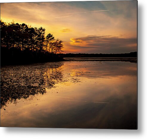 Sunset Metal Print featuring the photograph Peconic Sunset by Cathy Kovarik