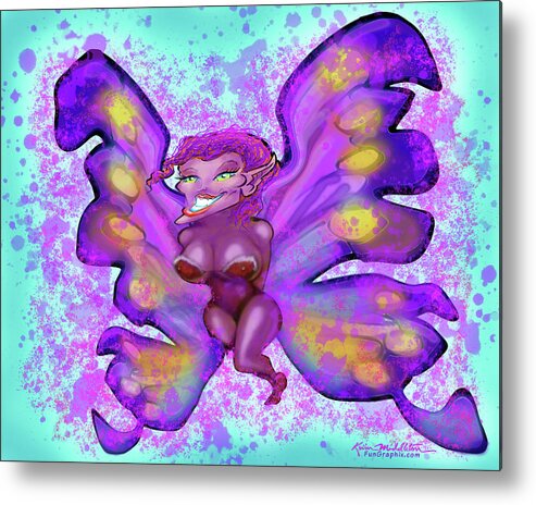 Pixie Metal Print featuring the digital art Pixie by Kevin Middleton