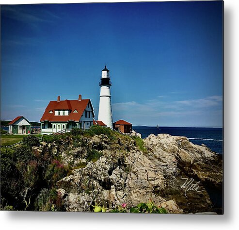 Portland Maine Lighthouse Metal Print featuring the photograph Portland Light by Meta Gatschenberger