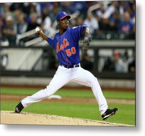 Second Inning Metal Print featuring the photograph Rafael Montero by Elsa