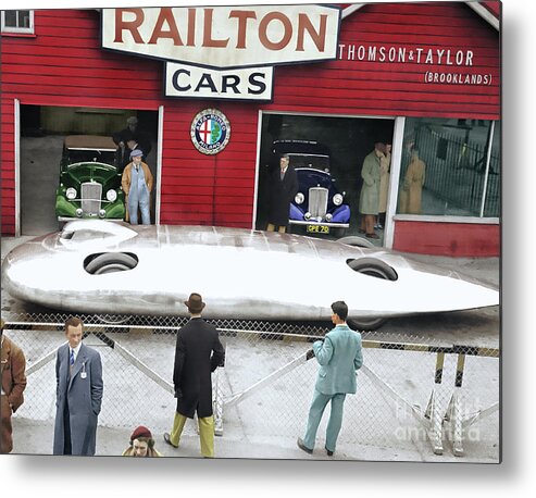 Auto Metal Print featuring the photograph Railton Cars by Franchi Torres